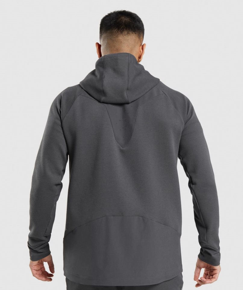 Men's Gymshark Apex Technical Jackets Dark Grey | NZ 6JOZXY